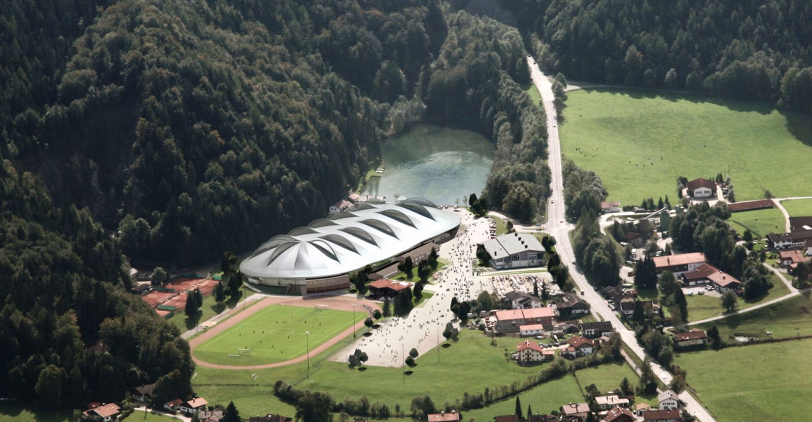 Bau der Max Aicher Arena